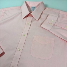 Brooks Brothers Mens 16 34/35 Pink Dress Shirt NEW 1818 Regular Fit Non-Iron