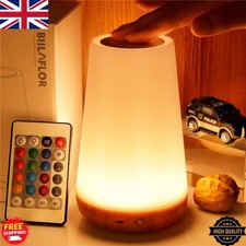 LED Touch Bedside Table Lamp w/ Remote Control – 13 Color Night Light Dimmable