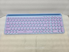 Vintage Seenda Bluetooth Keyboard  Mouse for iPad Android Multi Blue Purple