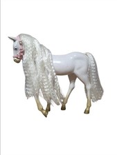 Our Generation 12" Hair Play Foal - Glitter  Hearts Andalusian Horse in White