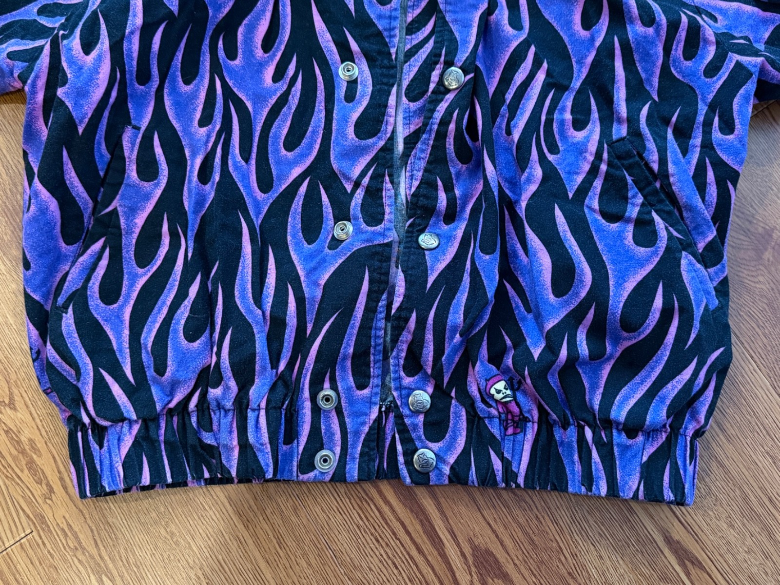 Life's A Beach 80s Purple Flame Jacket Bad Boy Club M… - Gem