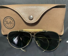 Vintage 70s RAY-BAN B L USA Bullet Hole Shooter Sunglasses w/Case