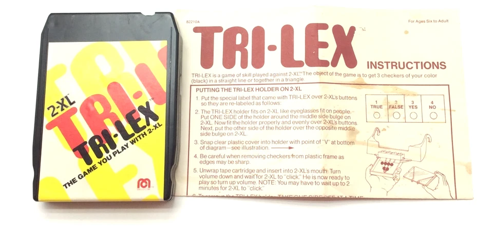 Vtg 1978 Mego Corp 2-XL Talking Robot & TRI-LEX Game -TESTED- - Image 4 of 4