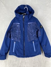 Obermeyer Jacket Girls Teen Medium 12 Blue Night Sky Leia Ski Snow Insulated