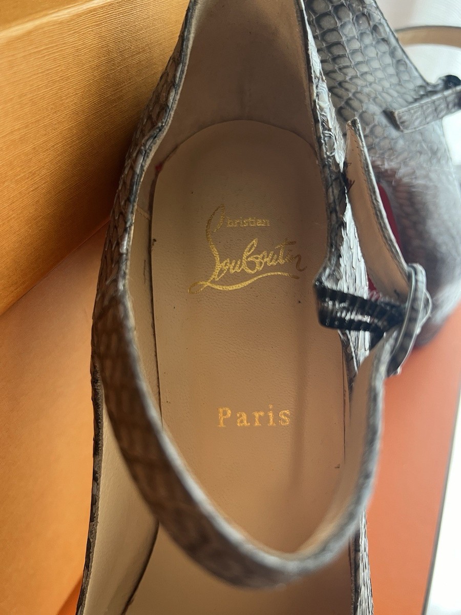Christian Louboutin Python Shoes 39.5 | eBay
