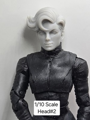 3d Print MUTANT MEN SHARD HEAD #2 1:10 7''  Fits Select DC Multiverse BISHOP