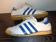 Sneakers da ginnastica ADIDAS ROM MADE IN AUSTRIA vintage taglia 91/2 quasi nuove 1970-80'