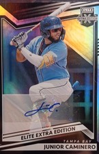 2022 Panini Elite Extra Edition - Junior Caminero #164 Signatures (AU, RC)