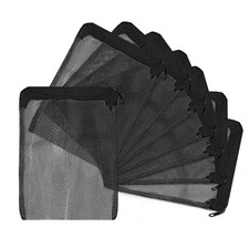Aquarium Filter Media Bags for Aquarium with Zipper, Reusable Strong Polyeste...
