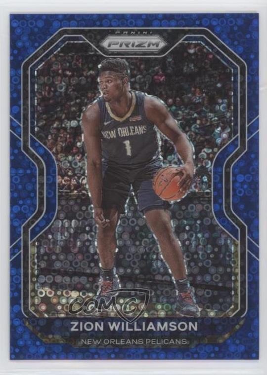 2020-21 Panini Prizm Fast Break Blue Prizm 15/175 Zion Williamson #185 0c6