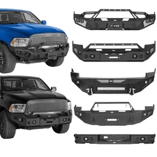 Hooke Road Front Rear Bumper Fit 2009 2010 2011 2012 Dodge Ram 1500 Assembly 