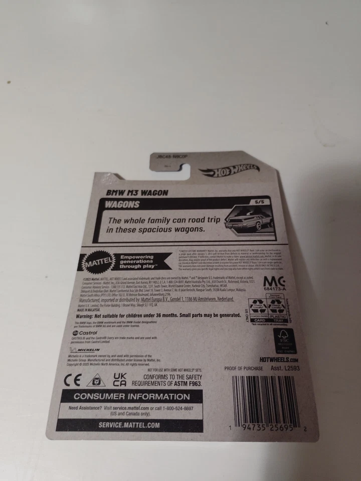 BMW M3 Wagon 5/5 STH 2025 Super Treasure Hunt Hot Wheels Foto 2 de 3