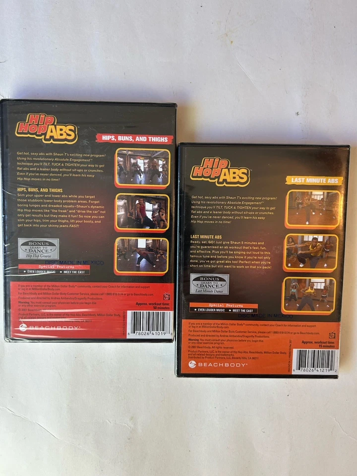 Hip Hop Abs Set of 2 DVD New Sealed - Image 2 of 4