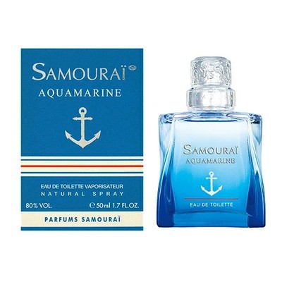 ALAIN DELON Samourai Aqua Marine EDT 50ml FOR MEN Fresh Cologne