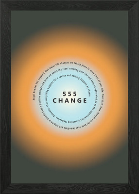 555 Veränderung gerahmtes Wandbild Poster Leinwanddruck Bild