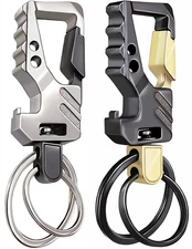 2Pcs Key Chains for Men Carabiner Keychain Car Keychain Heavy Duty Business Key
