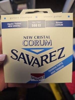 Savarez S.A. 500CJ New Cristal Corum High Tension Classic Guitar Strings-NIB
