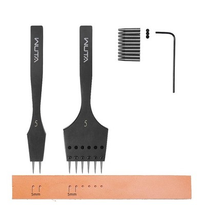 Removable Circle Leather Hole Punch Lacing Stitching Professional Working Han...