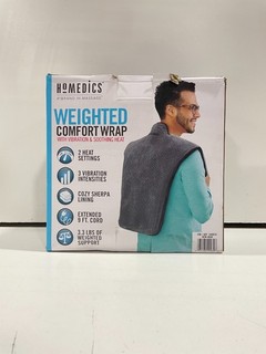 Homedics Weighted Comfort Wrap Vibration & Soothing Heat Shoulder Blanket