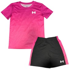 Under Armour Fade Set  Pink/Black  5-6 Years  Training Running Set BNWT    