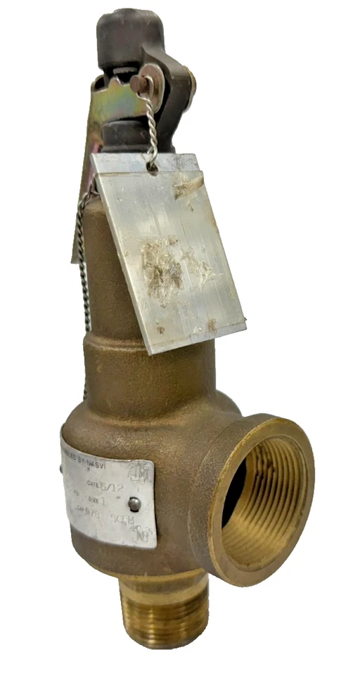 KUNKLE 6010FEM01 Bronze Safety Relief Valve 1" NPTM 150 psi - Image 2 of 3