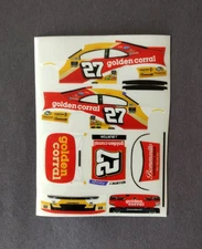 2025 Custom Jeb Burton #27 Golden Corral 1/64 Peel & Stick Decals