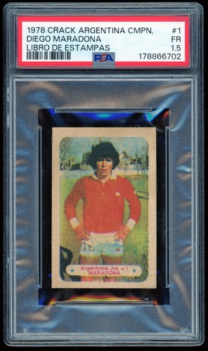 1978 Crack Argetina Cmpn. Libro De Estampas Soccer #1 Diego Maradona PSA 1.5