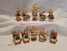 Vintage Goebel Berta Hummel Christmas Tree Ornament Lot of 10 Figures
