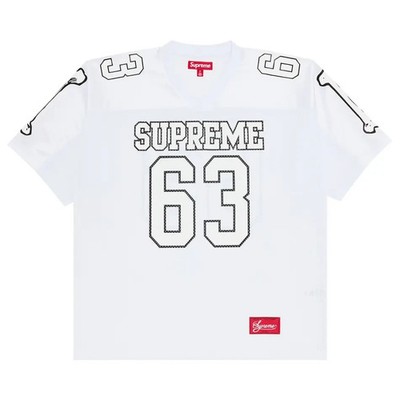 Supreme FW25 Bones Graphic Logo Football Jersey White Size S, M, L BRANDNEU