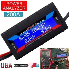 For RC Battery Solar Power 200A LCD DC Digital Monitor Volt Amp Meter Analyser