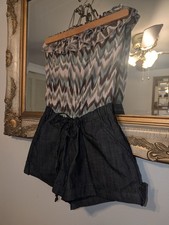 Hot  Delicious One Piece Shorts Romper Size Small