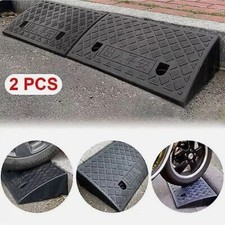 2.7" Rise 2Pack Rubber Curb Ramps for Driveway Doorway Shed Threshold Wheelchair