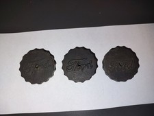 Vintage Oem Ford Original Script Battery Caps Black Flathead Scta Factory 1932
