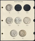 US Coins Peace Silver Dollar Starter Set 1921-1935 with BU NO RESERVE!
