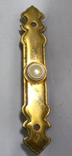 SOLID NUTONE BRASS PUSH BUTTON DOOR BELL VINTAGE