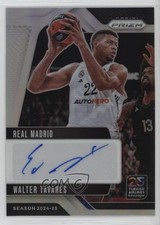 2024 Prizm Turkish Airlines EuroLeague Signatures Silver Edy Tavares Auto 00ix
