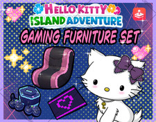 Hello Kitty Island Adventure Gaming Furniture Set
