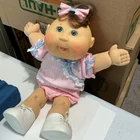 Vintage Cabbage Patch Kids Preemie Doll Brown Hair Blue GREEN  Eyes 1978/2004