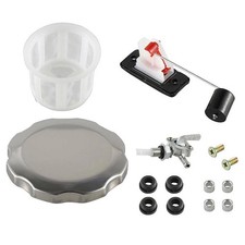 5/7 Gallon Secondary Fuel Gas Tank Generator Petcock Filter Gauge Cap New