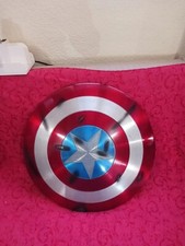 Rare 1:1 Battle Damage Metal Captain America Avenger Cosplay Shield Christmas