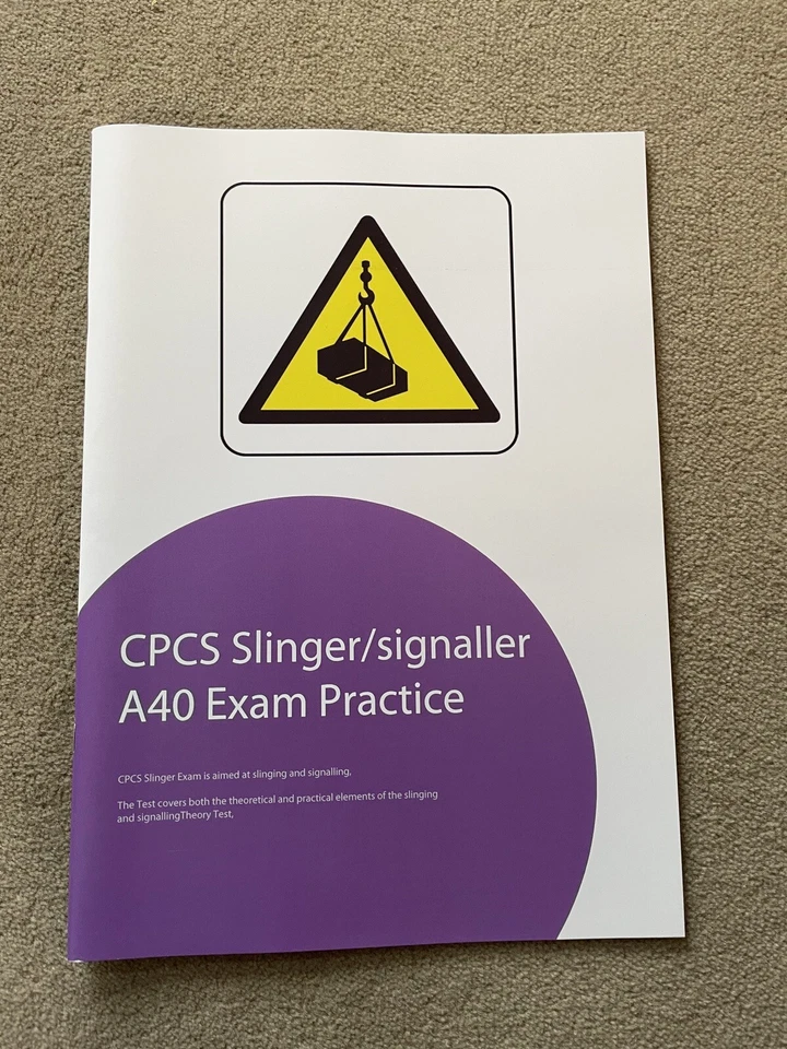 CPCS & NOCN A40 Slinger Signaller Theory Test Answers BOOK 2022 [30+ Sold]