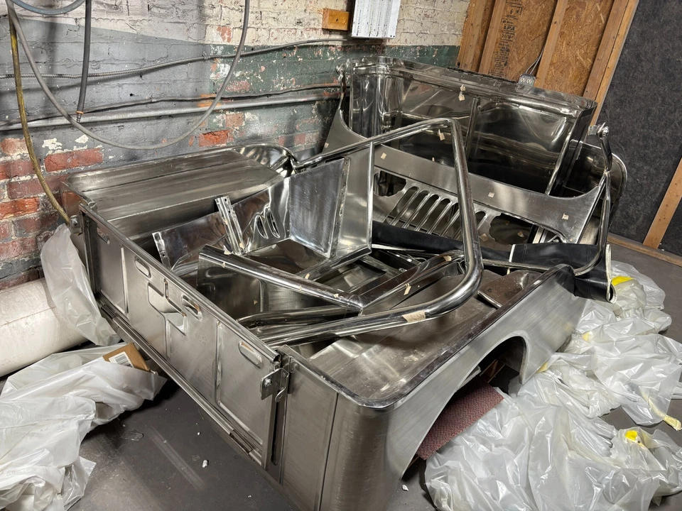 1953-1968 Willys Jeep MB CJ3B CJ Stainless Steel Body Kit WWII Vietnam New — 第 2/4 张图片