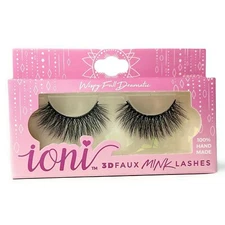 ioni 3D faux mink lashes Wispy Full Dramatic 100% Hand Made 686604