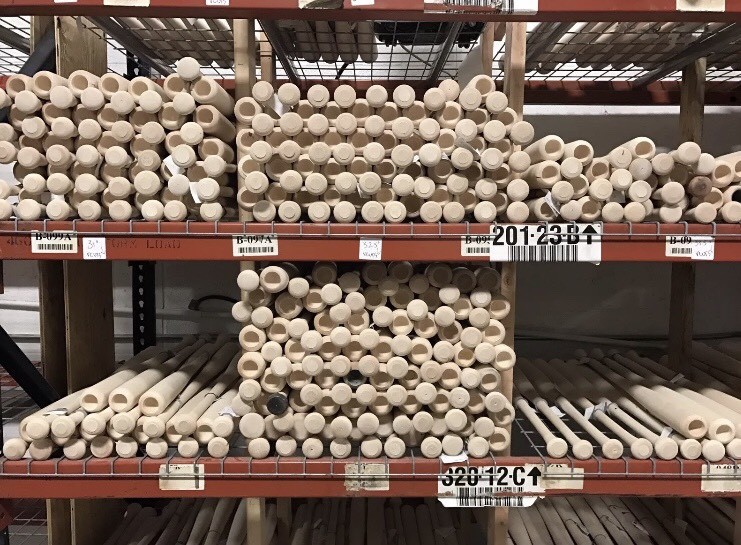 33.5" Wooden Blem Baseball Bats (Sold In Bundles Of 9) FREE SHIPPING!
