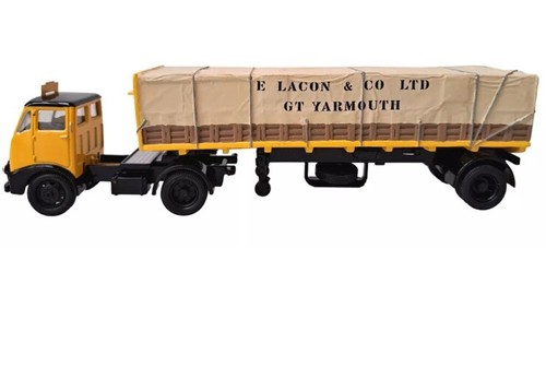 CORGI 1:50 MORRIS PLATFORM TRAILER & SHEETED CRATE LOAD E LACON & SON CC13311 - Picture 2 of 3