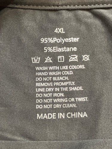 Women's Plus Size 4XL Graphic T-Shirt With Hearts Polyester & Elastane - Picture 4 of 5