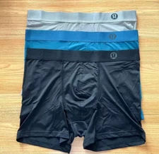 New Always In Motion Boxer 3-inch black/gray/navy blue underwear