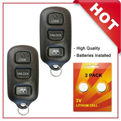 2 For 2001 2002 2003 2004 2005 2006 2007 2008 Toyota Sequoia 4 Runner Remote Fob