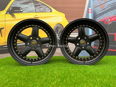 4 x 18 Inch 5x120 AC Schnitzer Style Black Wheels: Fits For BMW