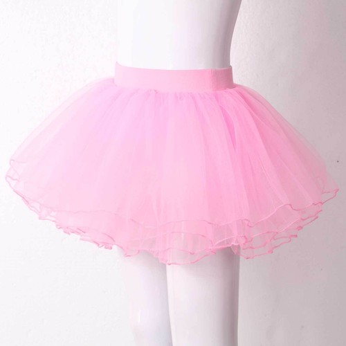 Kinder Mädchen elastischer Bund Tutu Netz Rock vierlagig Ballett Tanz Party Rock - Bild 26 von 112